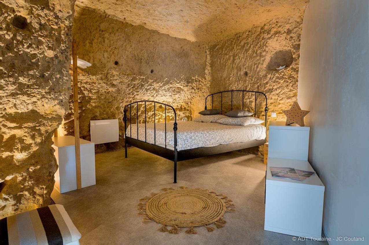 Villa La Cavee Du Coteau, Petit Cocon Troglodytique Vouvray Exterior foto
